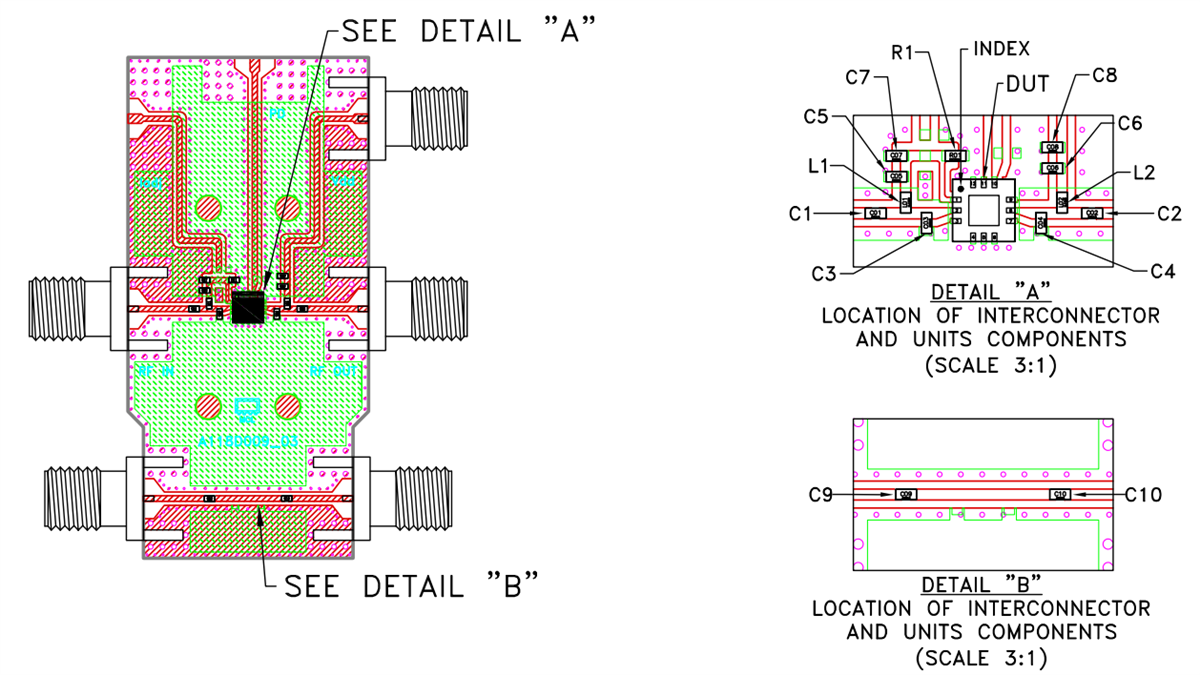 Location Circuit - Mini-Circuits TB-PMA3-14LN+ Evaluation Board